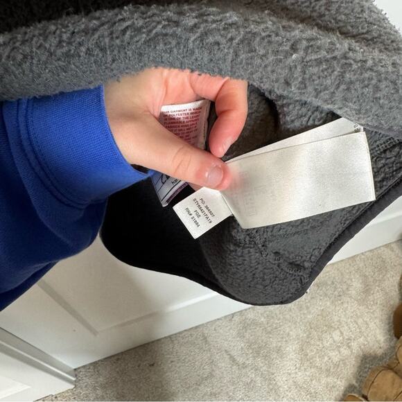 Patagonia Boys Retro Pile 1/4 Zip Gray Fleece Pullover Sweatshirt Size Large - Picture 6 of 8